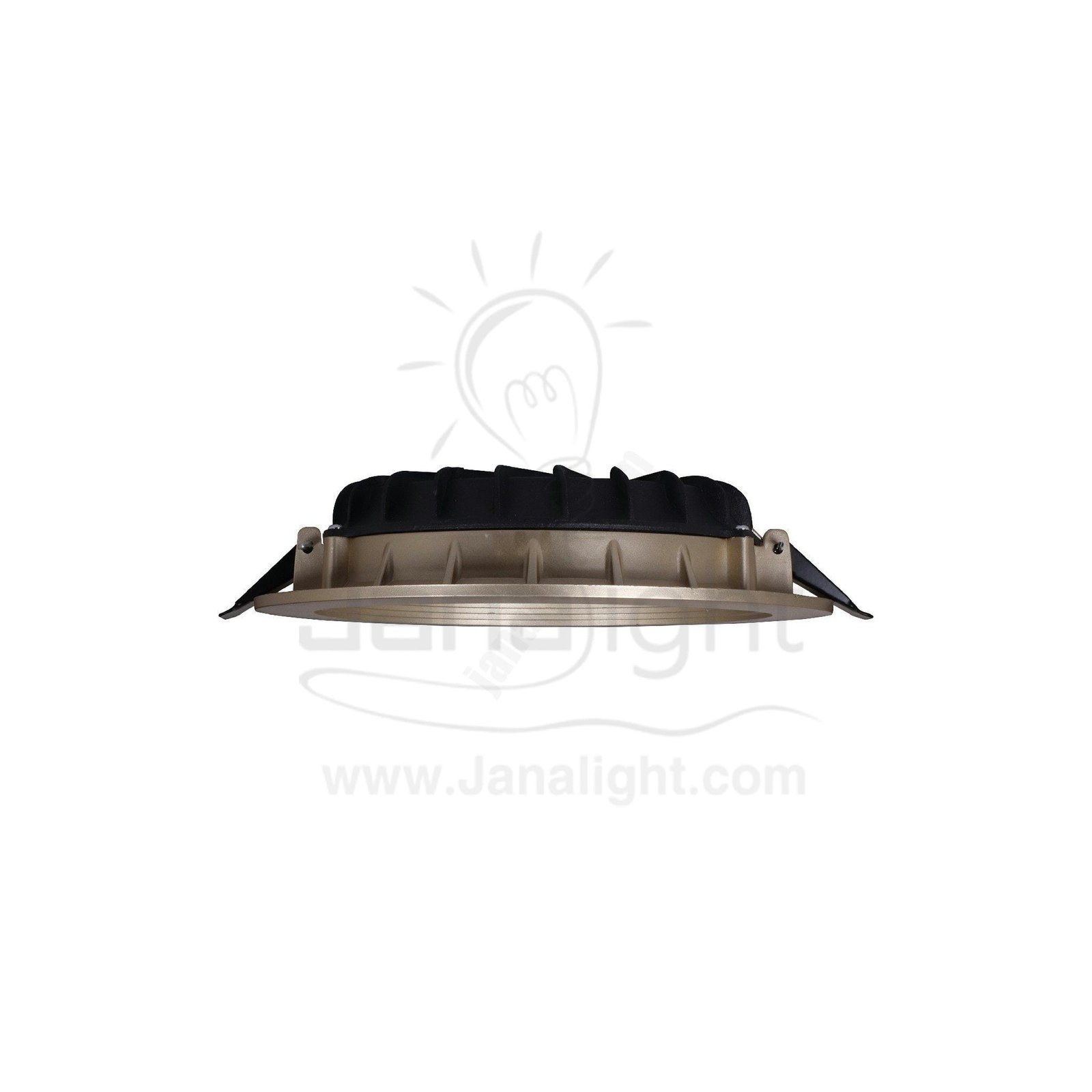 كشاف 20 وات كومبكت ابيض حلق شمباني جنى لايت plastic white compact 20 watt downlight